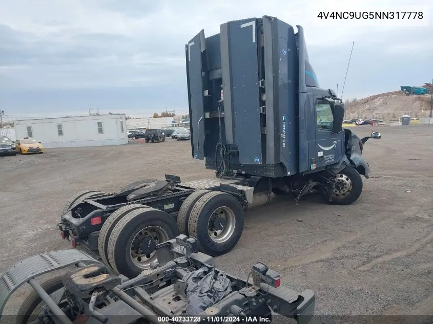 2022 Volvo Vnl VIN: 4V4NC9UG5NN317778 Lot: 40733728