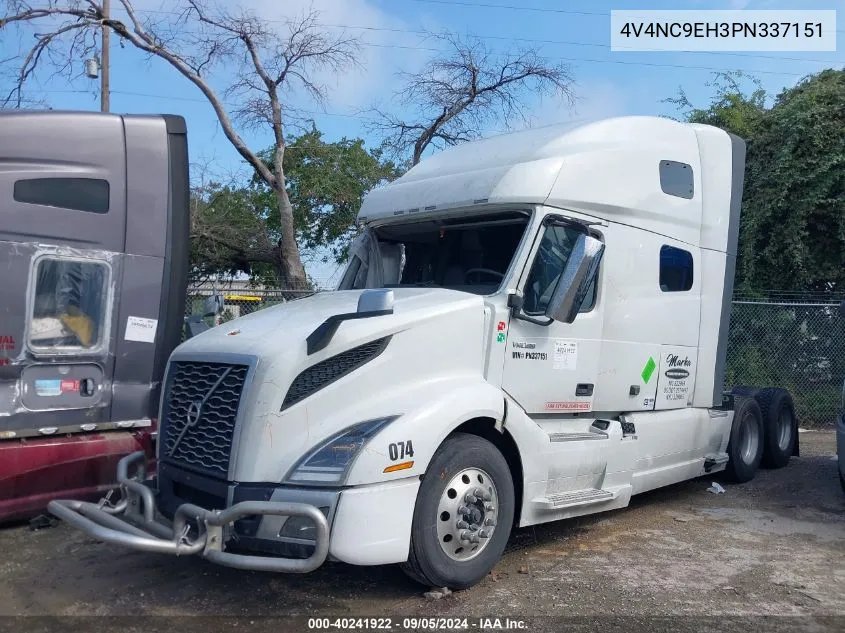 2023 Volvo Vnl VIN: 4V4NC9EH3PN337151 Lot: 40241922