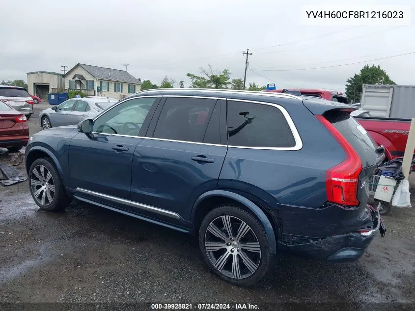 2024 Volvo Xc90 Recharge Plug-In Hybrid T8 Ultimate Bright Theme 7-Seater VIN: YV4H60CF8R1216023 Lot: 39928821