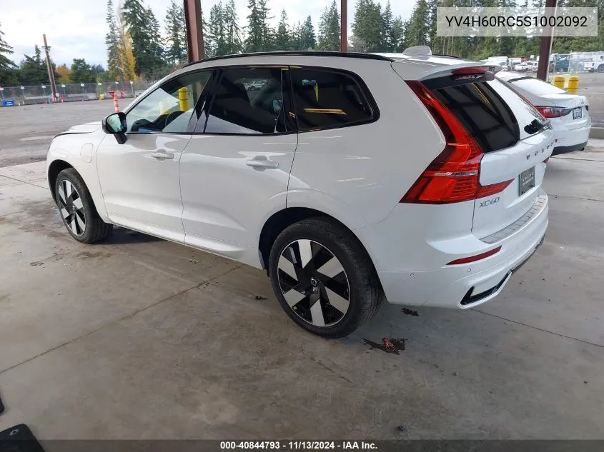 YV4H60RC5S1002092 2025 Volvo Xc60 Plug-In Hybrid T8 Plus