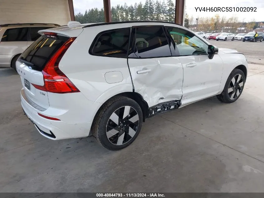 YV4H60RC5S1002092 2025 Volvo Xc60 Plug-In Hybrid T8 Plus