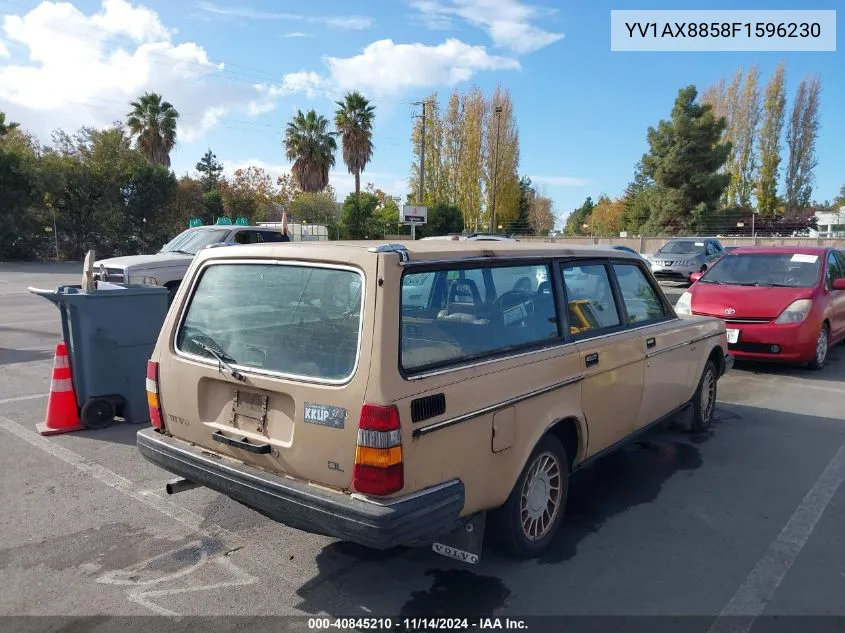 1985 Volvo 245 Dl/Gl VIN: YV1AX8858F1596230 Lot: 40845210