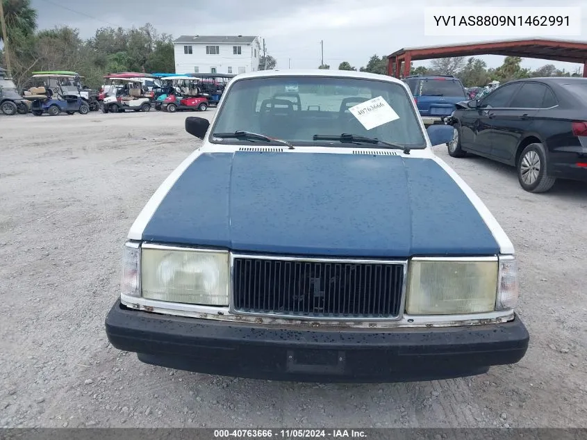 1992 Volvo 240 Gl VIN: YV1AS8809N1462991 Lot: 40763666