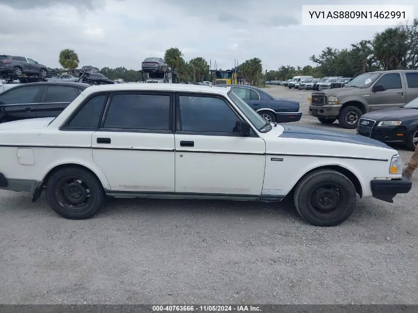 1992 Volvo 240 Gl VIN: YV1AS8809N1462991 Lot: 40763666