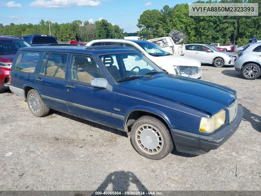 1991 Volvo 740 VIN: YV1FA8850M2323393 Lot: 40365884