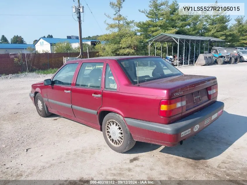 1994 Volvo 850 VIN: YV1LS5527R2105015 Lot: 40318182