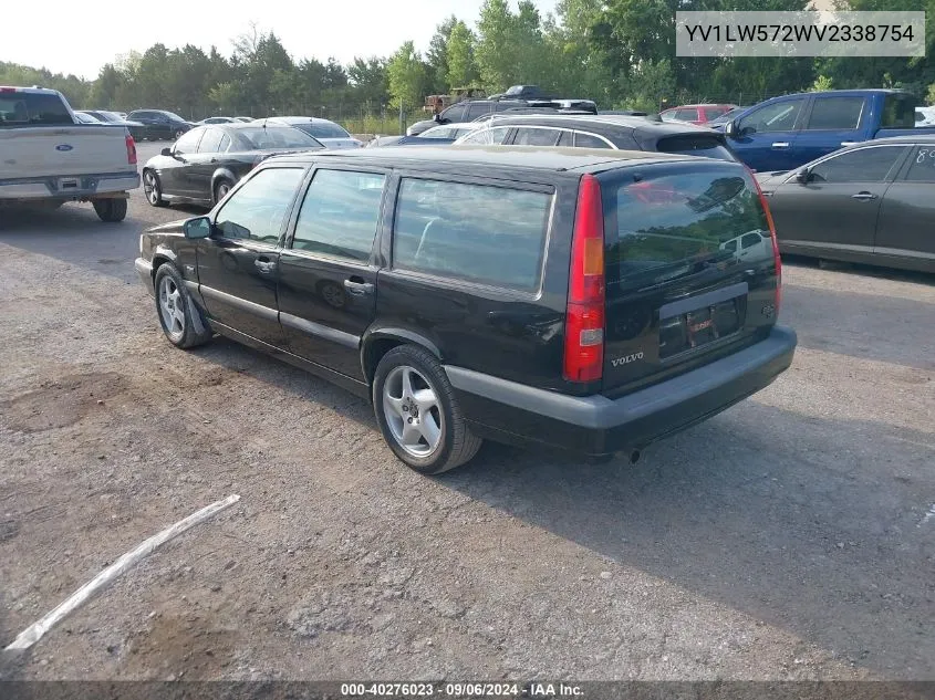 1997 Volvo 850 T5 VIN: YV1LW572WV2338754 Lot: 40276023