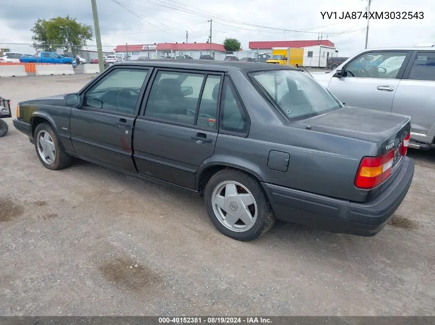 1991 Volvo 940 VIN: YV1JA874XM3032543 Lot: 40152381