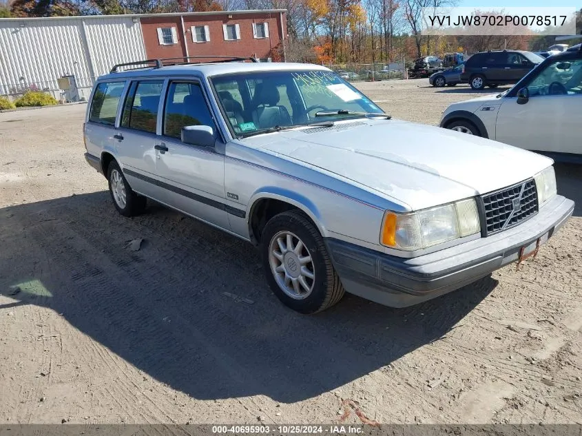 1993 Volvo 940 VIN: YV1JW8702P0078517 Lot: 40695903