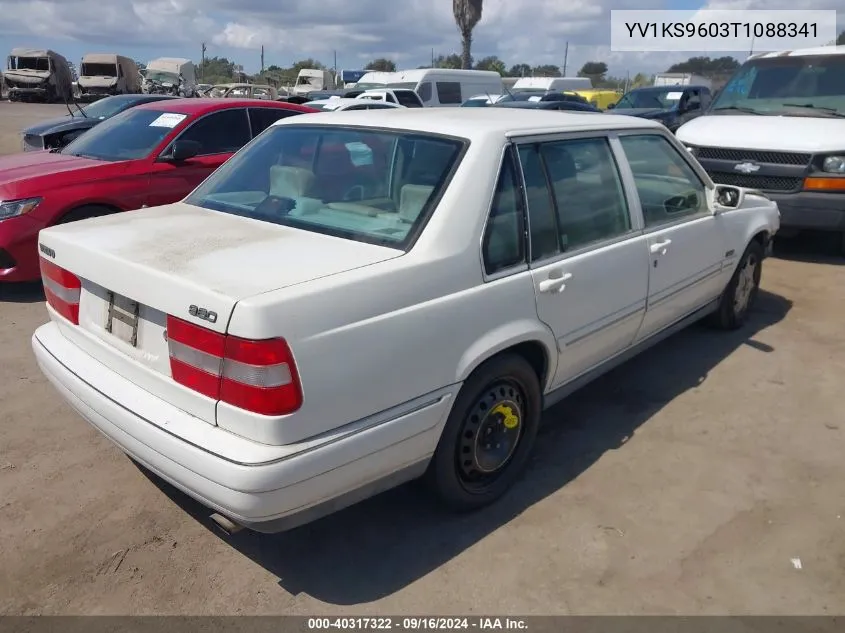 1996 Volvo 960 VIN: YV1KS9603T1088341 Lot: 40317322