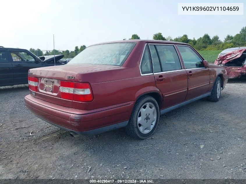 1997 Volvo 960 VIN: YV1KS9602V1104659 Lot: 40290417