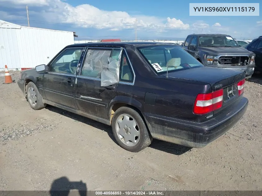 1997 Volvo 960 VIN: YV1KS960XV1115179 Lot: 40556853