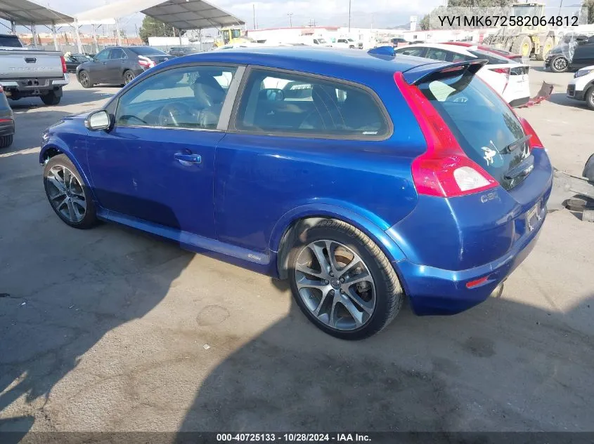 2008 Volvo C30 T5 R-Design/T5 Version 1.0/T5 Version 2.0 VIN: YV1MK672582064812 Lot: 40725133