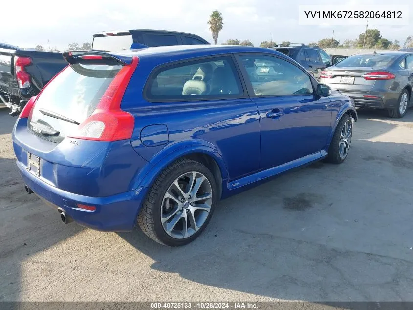 2008 Volvo C30 T5 R-Design/T5 Version 1.0/T5 Version 2.0 VIN: YV1MK672582064812 Lot: 40725133