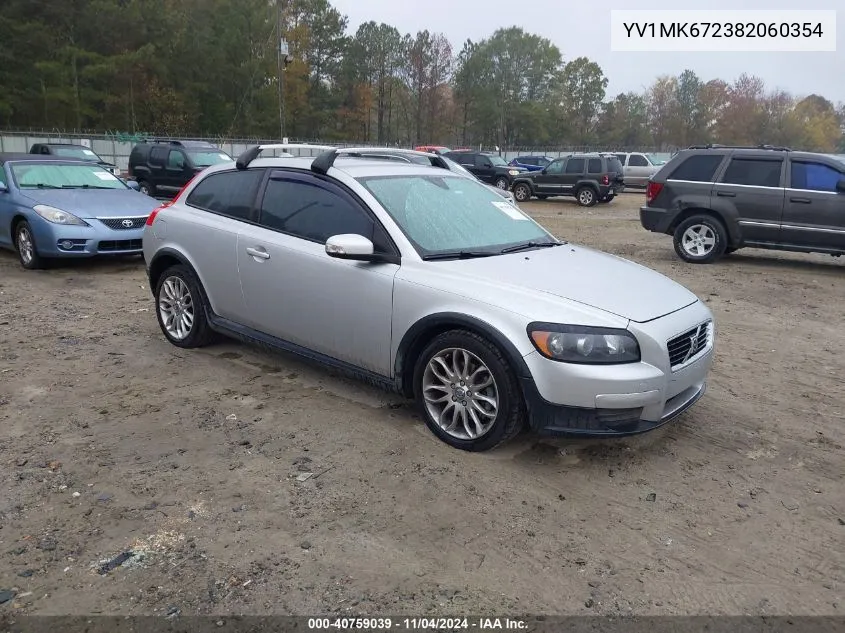 2008 Volvo C30 T5 VIN: YV1MK672382060354 Lot: 40759039