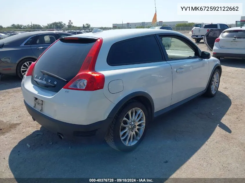 2009 Volvo C30 T5/T5 R-Design VIN: YV1MK672592122662 Lot: 40376728