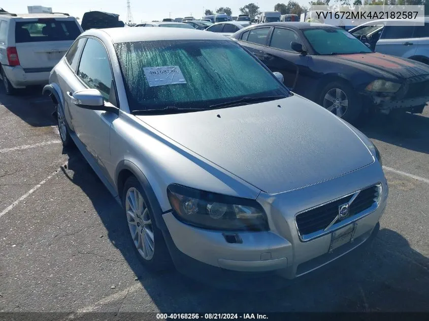 YV1672MK4A2182587 2010 Volvo C30 T5