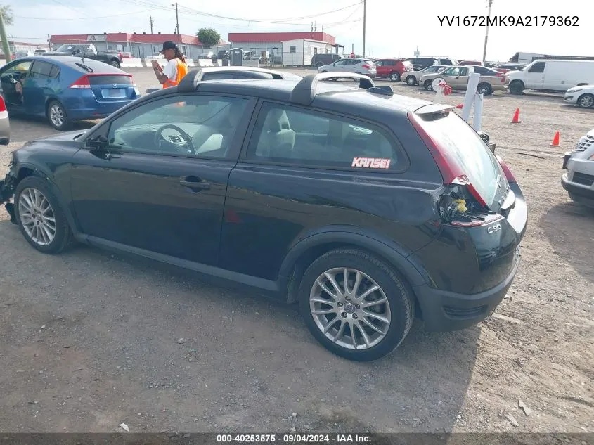 2010 Volvo C30 T5 VIN: YV1672MK9A2179362 Lot: 40253575