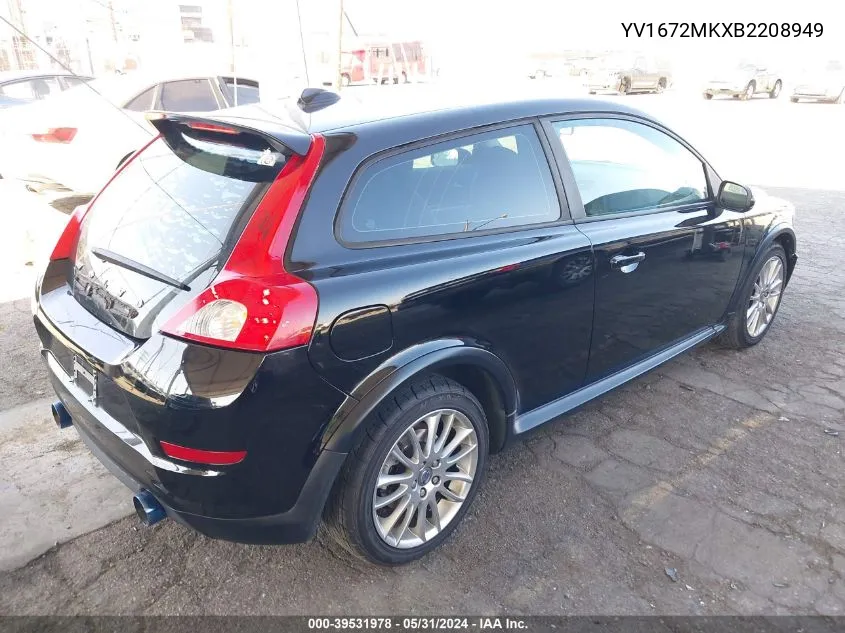 YV1672MKXB2208949 2011 Volvo C30 T5/T5 R-Design