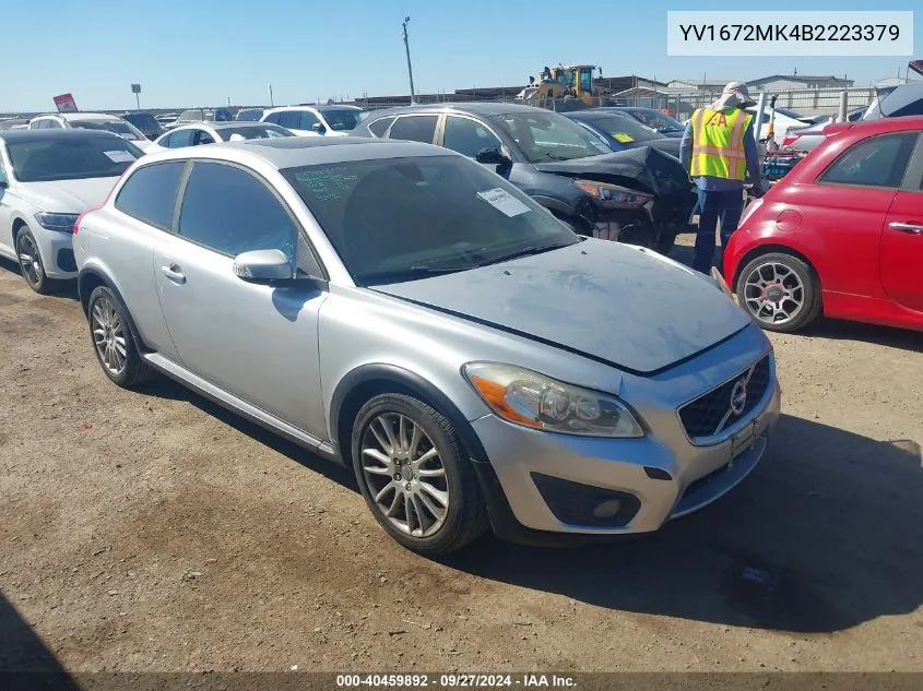 2011 Volvo C30 T5 VIN: YV1672MK4B2223379 Lot: 40459892