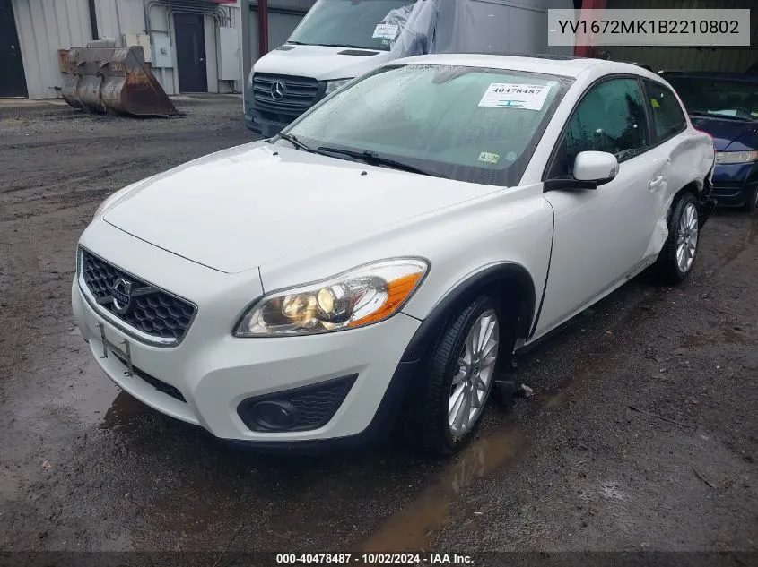 YV1672MK1B2210802 2011 Volvo C30 T5/T5 R-Design