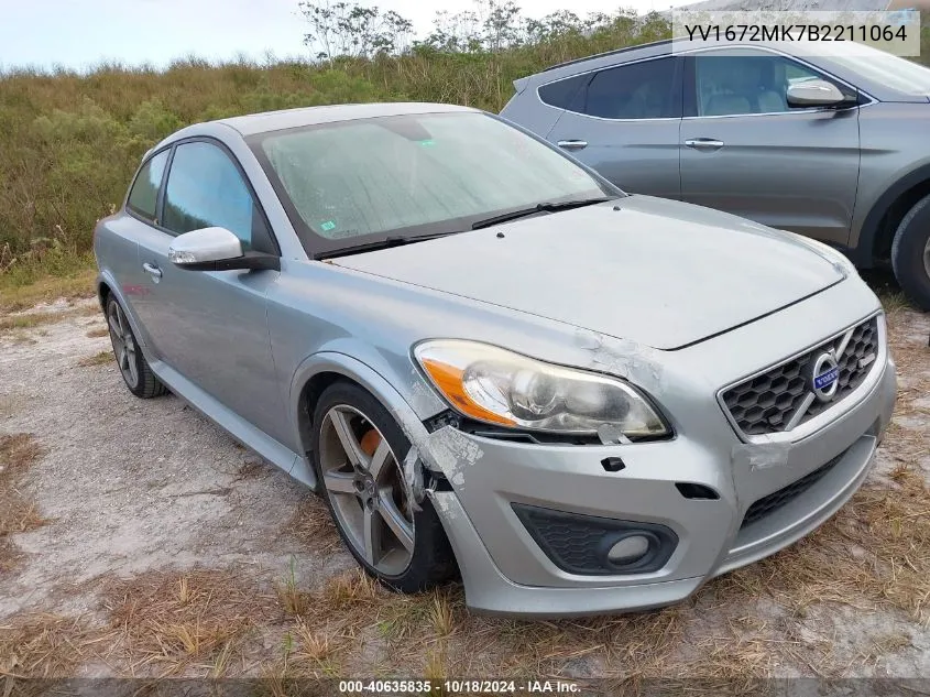 2011 Volvo C30 T5/T5 R-Design VIN: YV1672MK7B2211064 Lot: 40635835