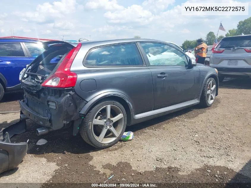 YV1672MK5C2272575 2012 Volvo C30 T5 Platinum