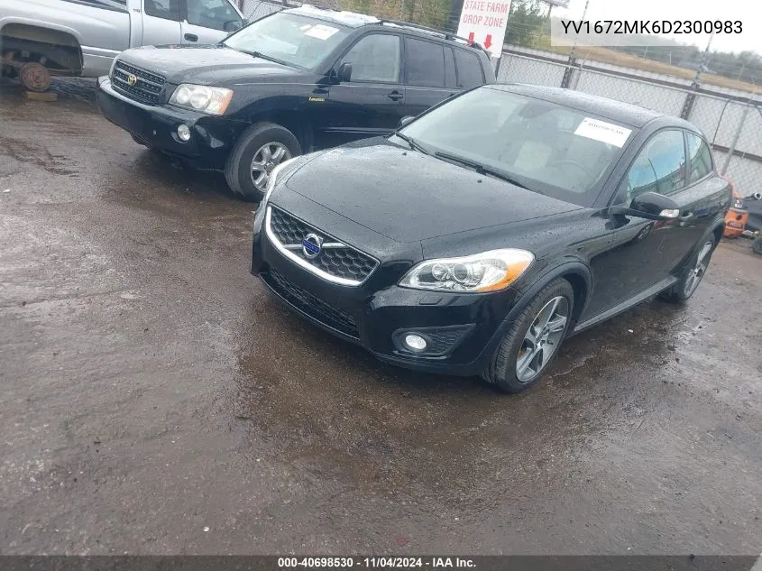 2013 Volvo C30 T5 VIN: YV1672MK6D2300983 Lot: 40698530