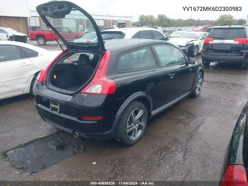 YV1672MK6D2300983 2013 Volvo C30 T5