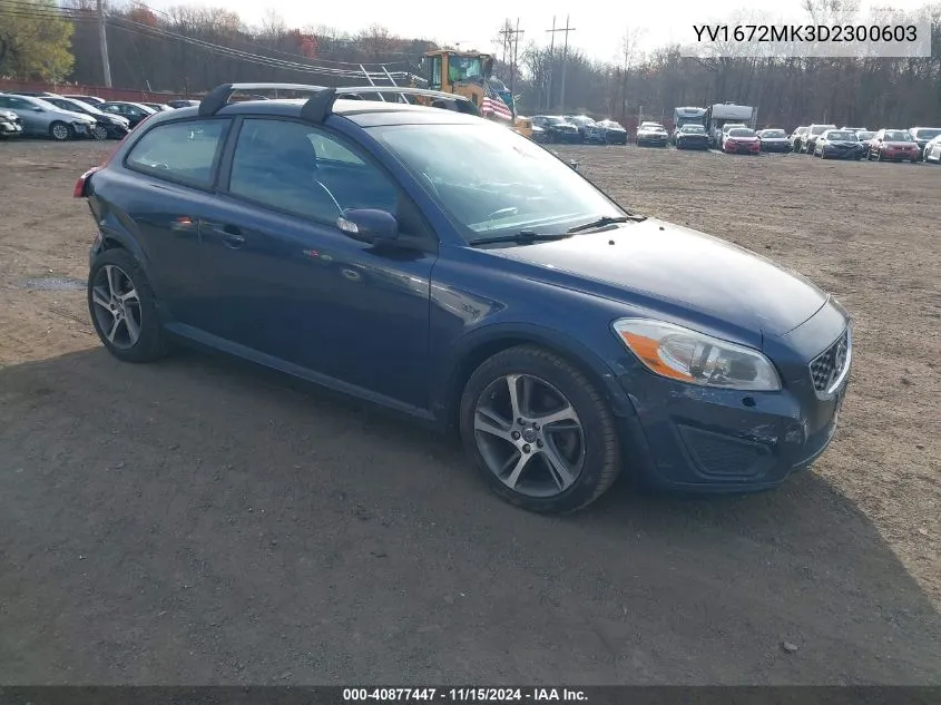 2013 Volvo C30 T5/T5 Platinum/T5 Premier/T5 Premier Plus/T5 R-Design/T5 R-Design Platinum/T5 R-Design Premier VIN: YV1672MK3D2300603 Lot: 40877447