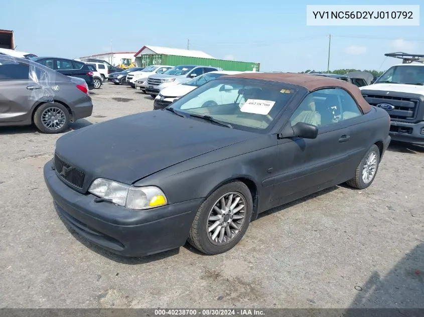 YV1NC56D2YJ010792 2000 Volvo C70 Lt