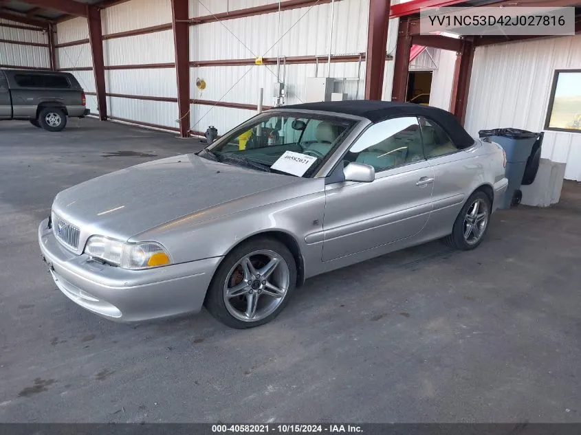 2002 Volvo C70 Ht VIN: YV1NC53D42J027816 Lot: 40582021