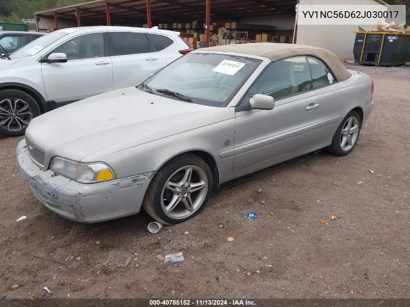 2002 Volvo C70 Lt VIN: YV1NC56D62J030017 Lot: 40785152