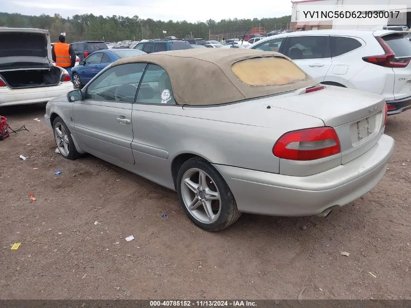 2002 Volvo C70 Lt VIN: YV1NC56D62J030017 Lot: 40785152