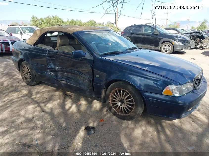 2003 Volvo C70 Ht VIN: YV1NC62D43J036461 Lot: 40453894