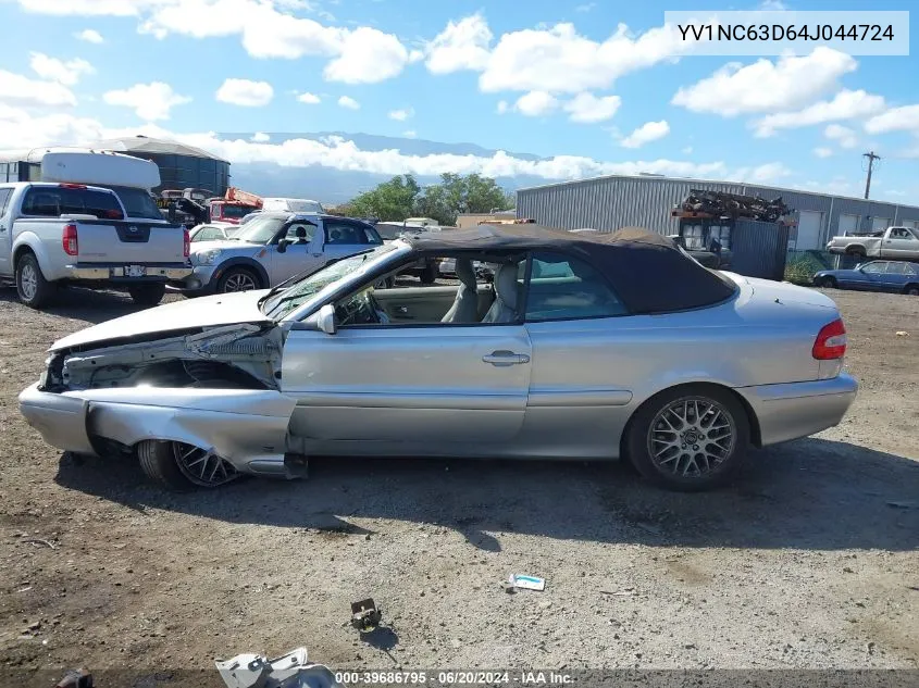 2004 Volvo C70 Lt VIN: YV1NC63D64J044724 Lot: 39686795