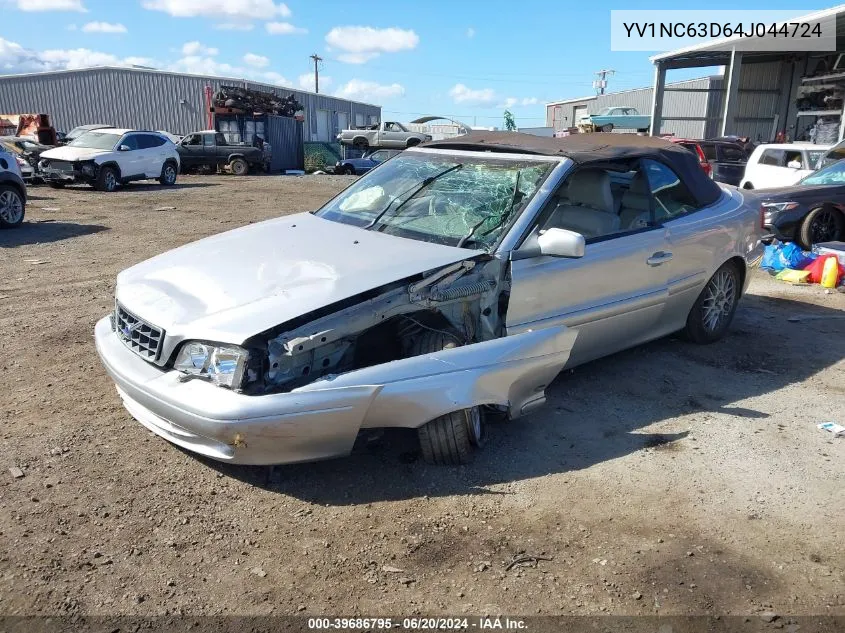 2004 Volvo C70 Lt VIN: YV1NC63D64J044724 Lot: 39686795