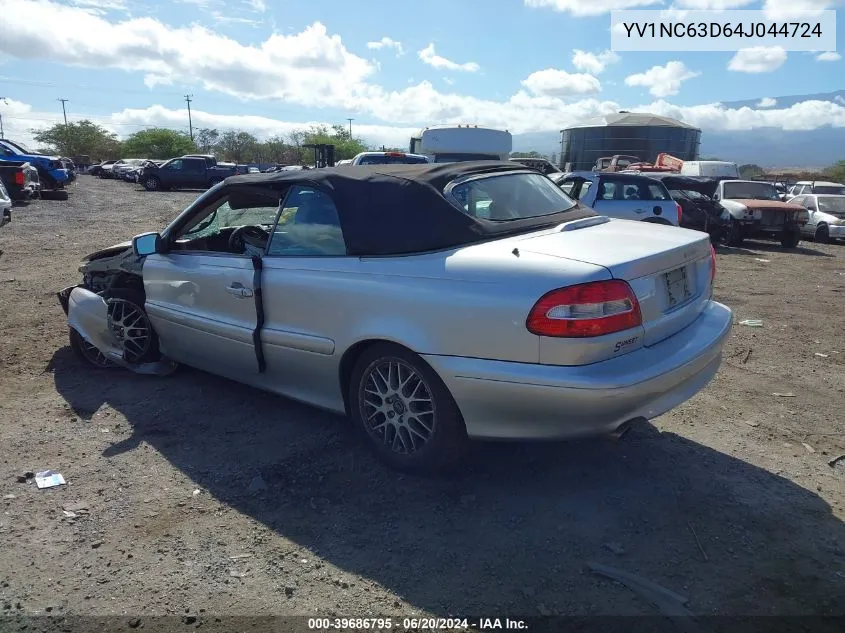 2004 Volvo C70 Lt VIN: YV1NC63D64J044724 Lot: 39686795