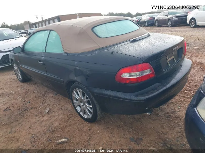 2004 Volvo C70 Lt VIN: YV1NC63D64J063290 Lot: 40734625