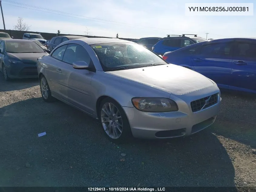 2006 Volvo C70 VIN: YV1MC68256J000381 Lot: 12129413