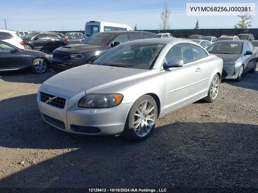 2006 Volvo C70 VIN: YV1MC68256J000381 Lot: 12129413