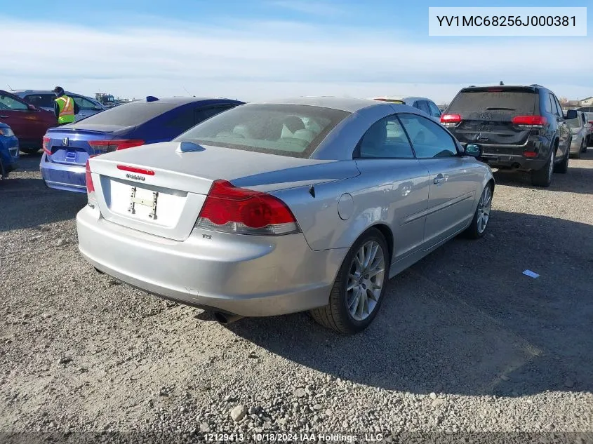 2006 Volvo C70 VIN: YV1MC68256J000381 Lot: 12129413