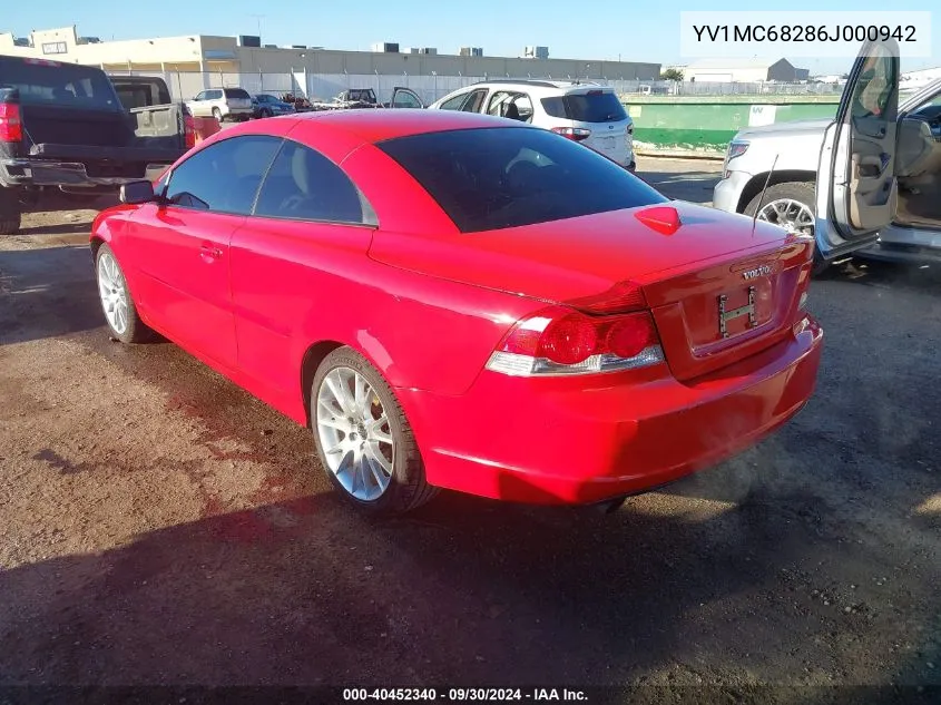 YV1MC68286J000942 2006 Volvo C70 T5