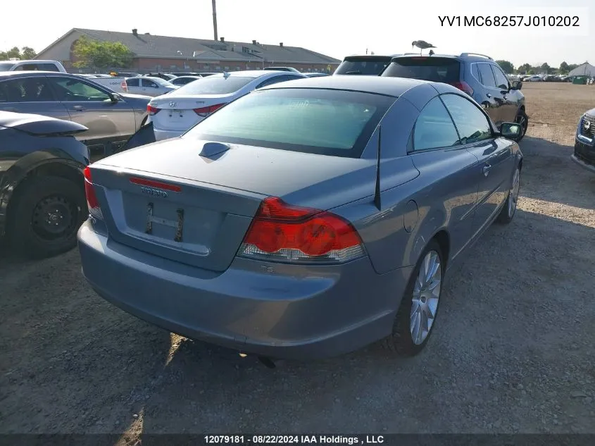 2007 Volvo C70 VIN: YV1MC68257J010202 Lot: 12079181