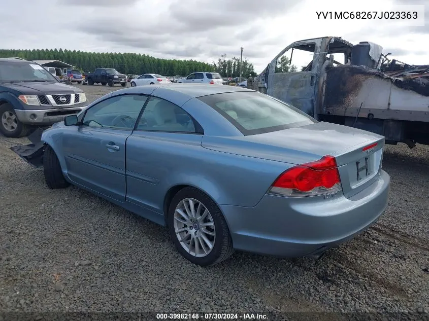 YV1MC68267J023363 2007 Volvo C70 T5