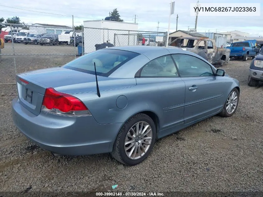 YV1MC68267J023363 2007 Volvo C70 T5