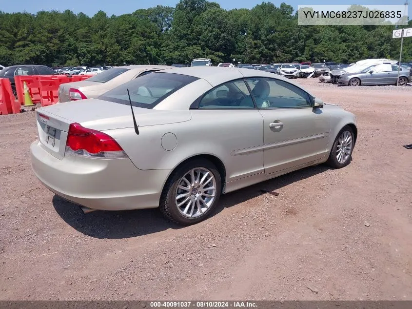 2007 Volvo C70 T5 VIN: YV1MC68237J026835 Lot: 40091037