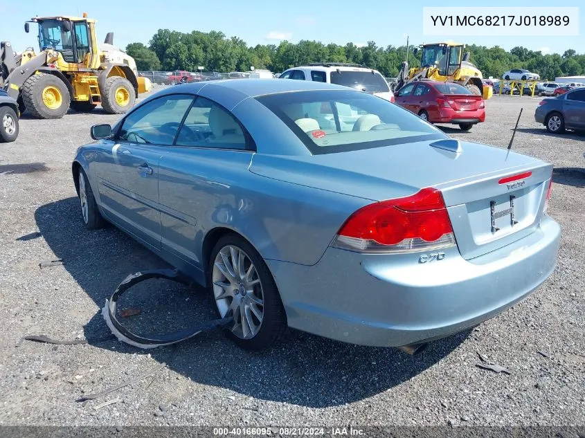 2007 Volvo C70 T5 VIN: YV1MC68217J018989 Lot: 40166095