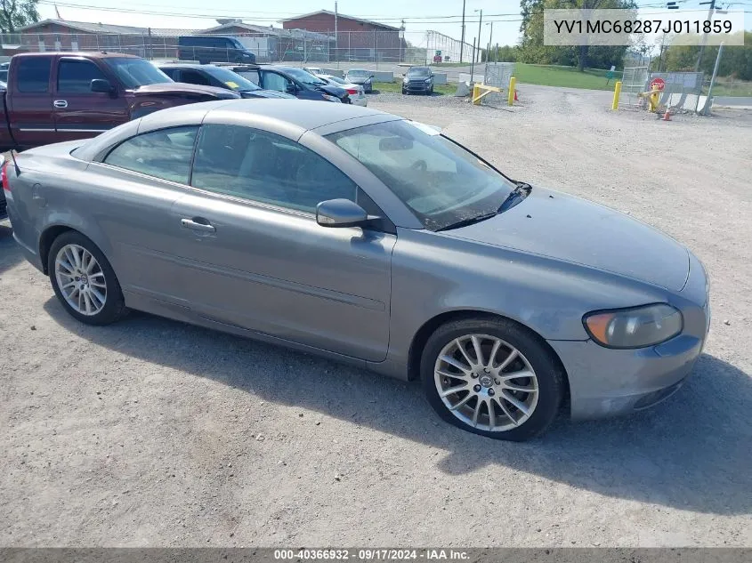 YV1MC68287J011859 2007 Volvo C70 T5