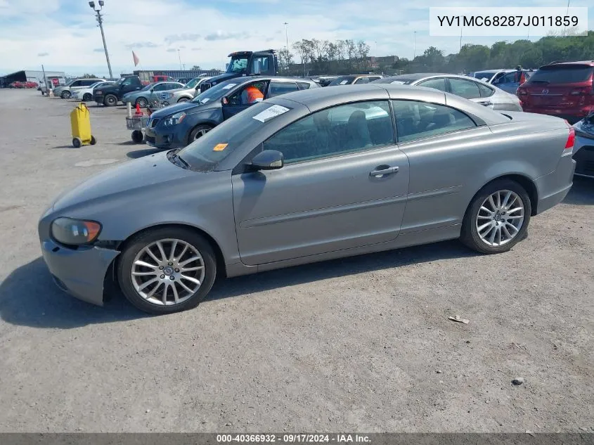 2007 Volvo C70 T5 VIN: YV1MC68287J011859 Lot: 40366932